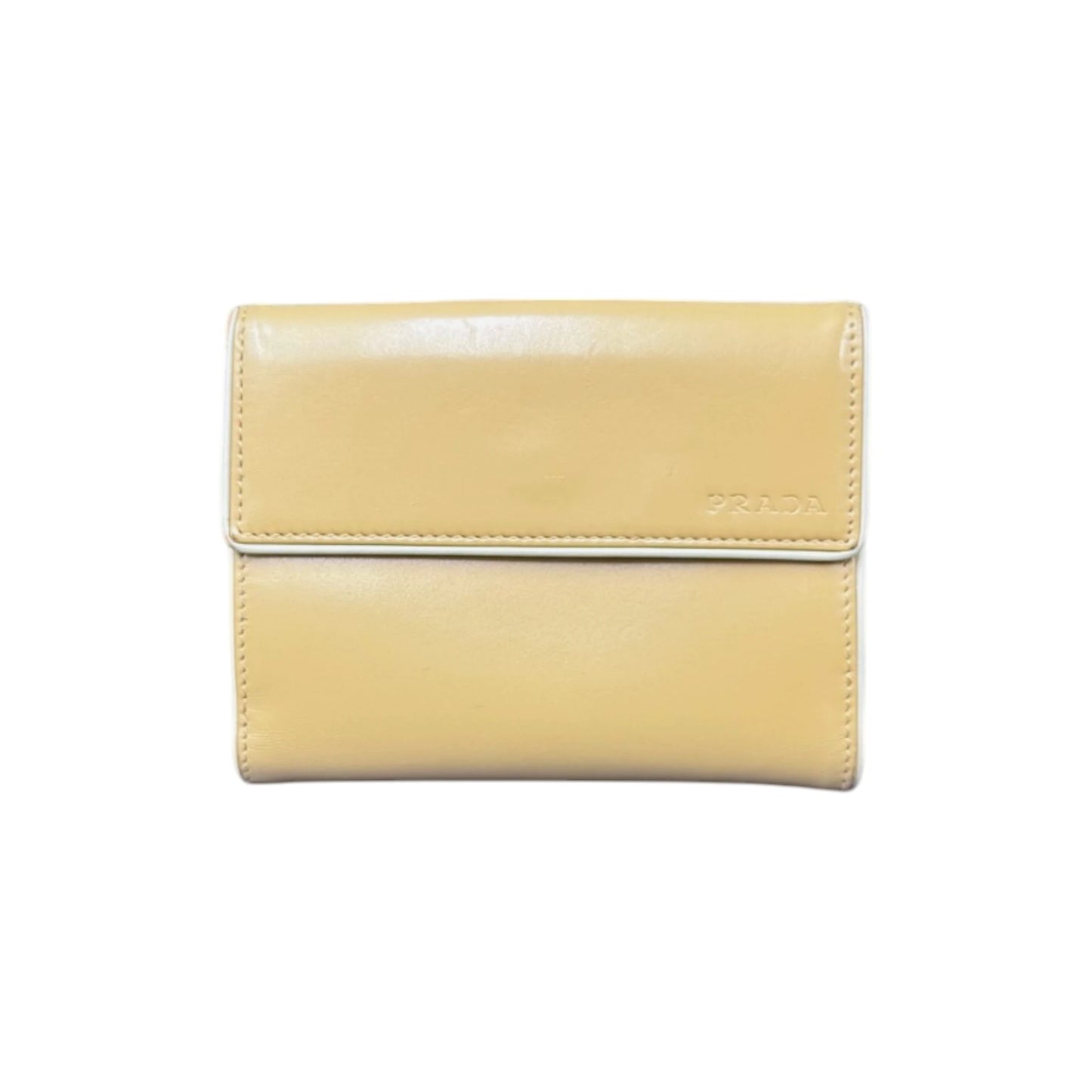 Prada Nude Compact Bifold Wallet