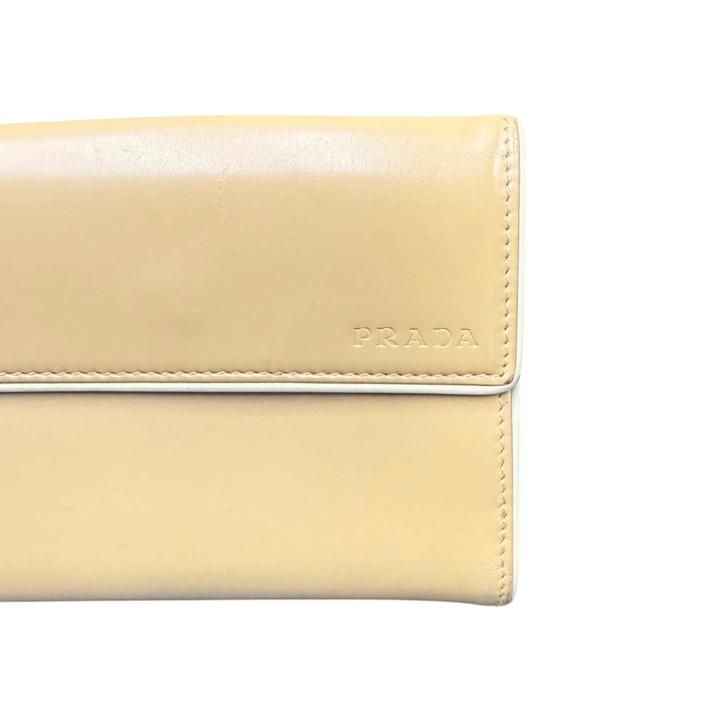 Prada Nude Compact Bifold Wallet