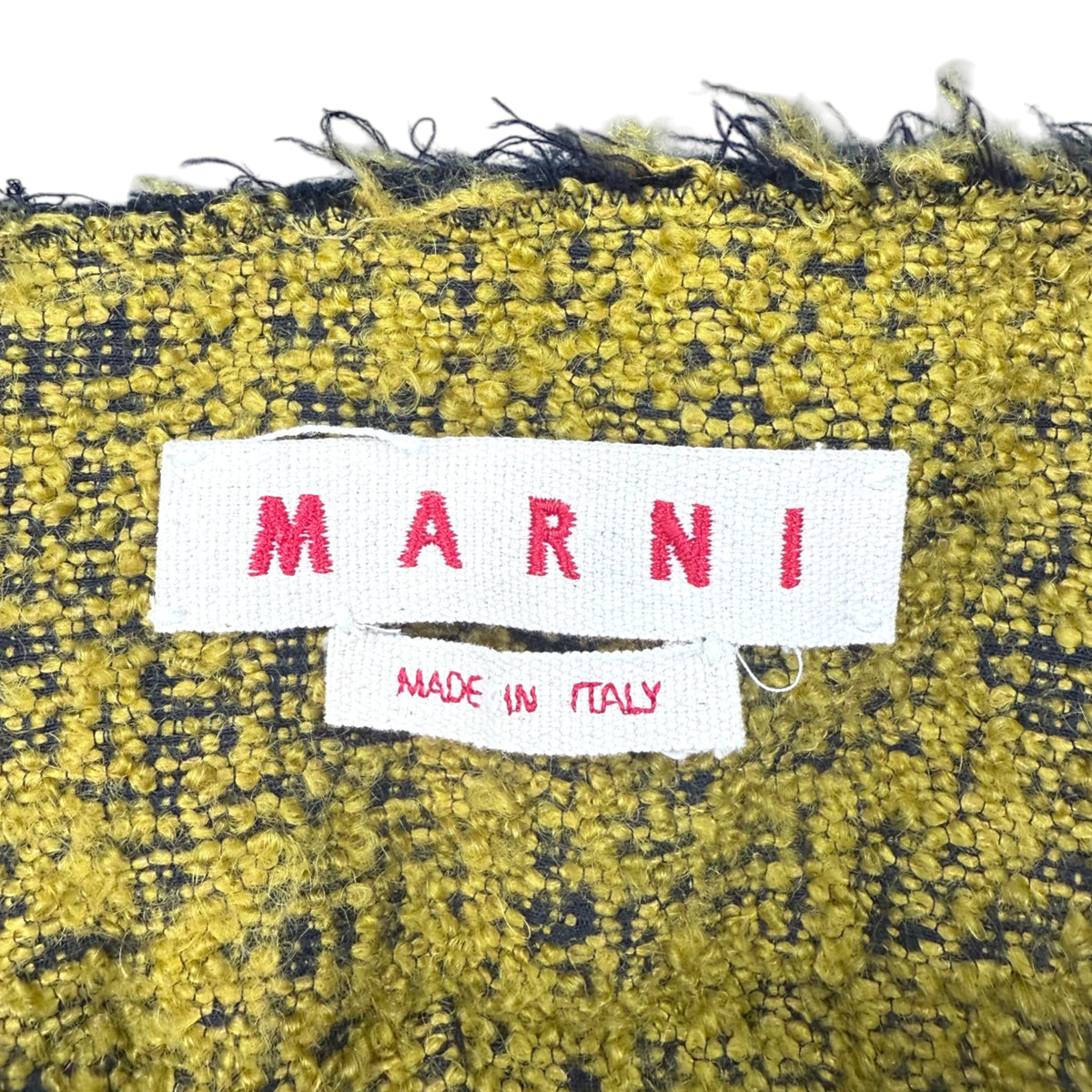 Marni Wool Tweed Mini Skirt