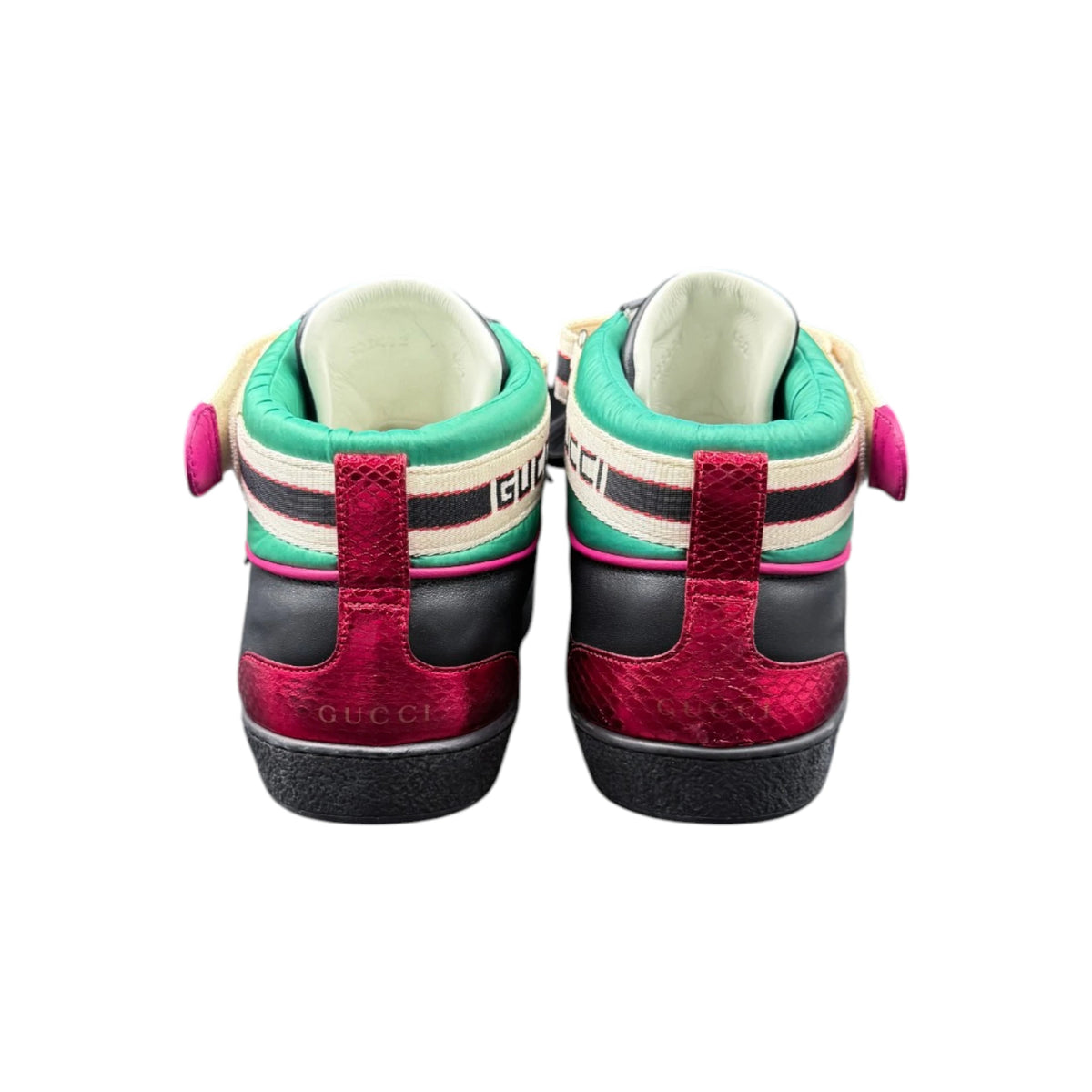 Gucci Black Stripe Ace High-Top Sneakers