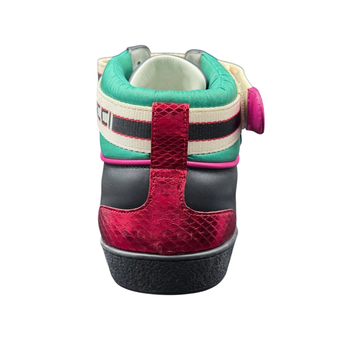 Gucci Black Stripe Ace High-Top Sneakers