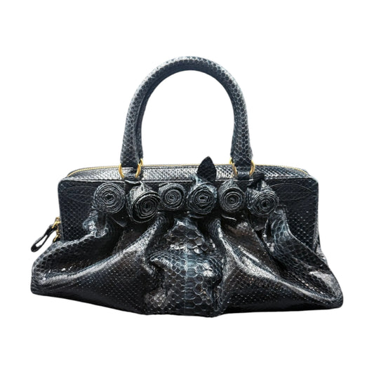 Valentino Garavani Python Skin Lacca Fleur Bag