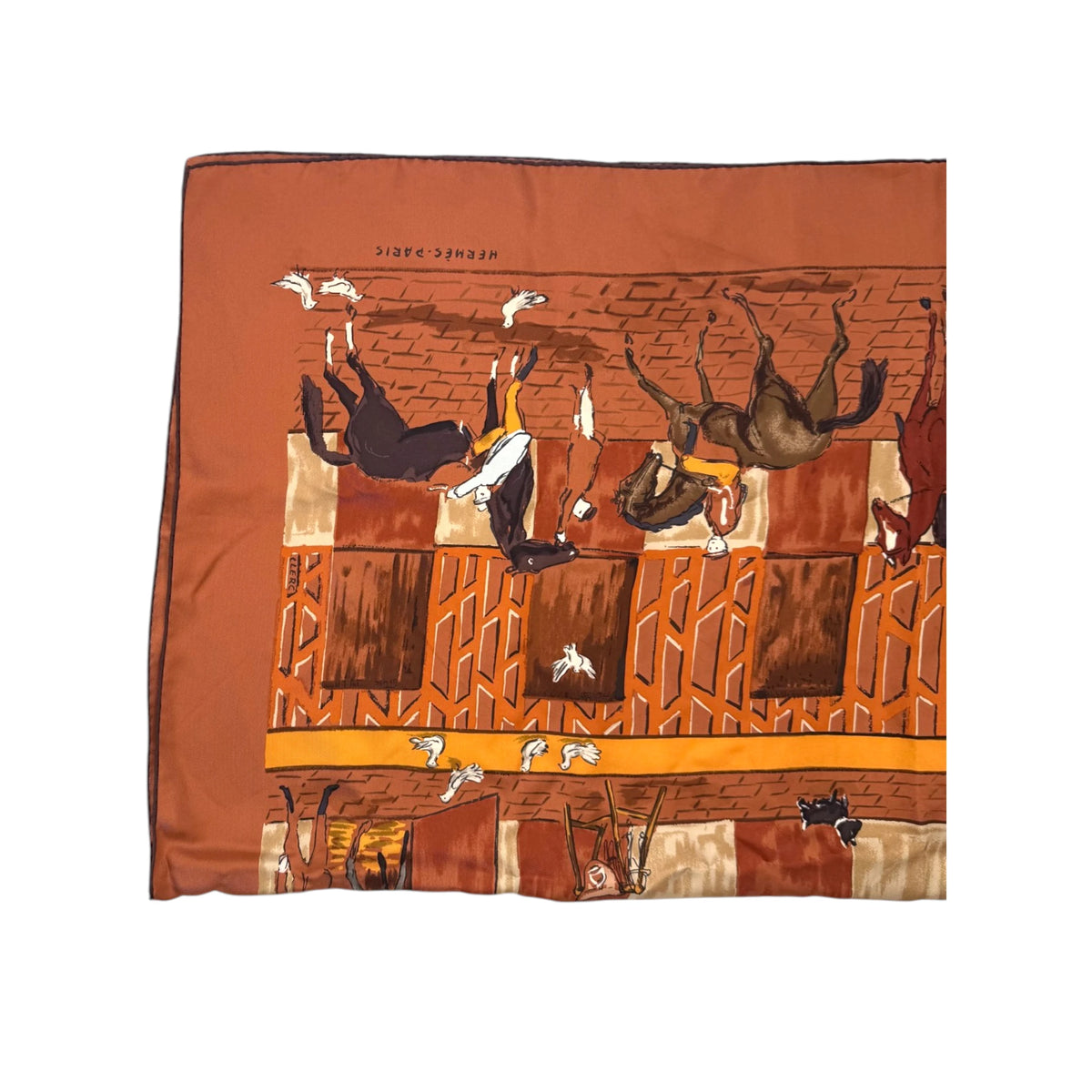 Hermès Écuries Silk Carat Scarf