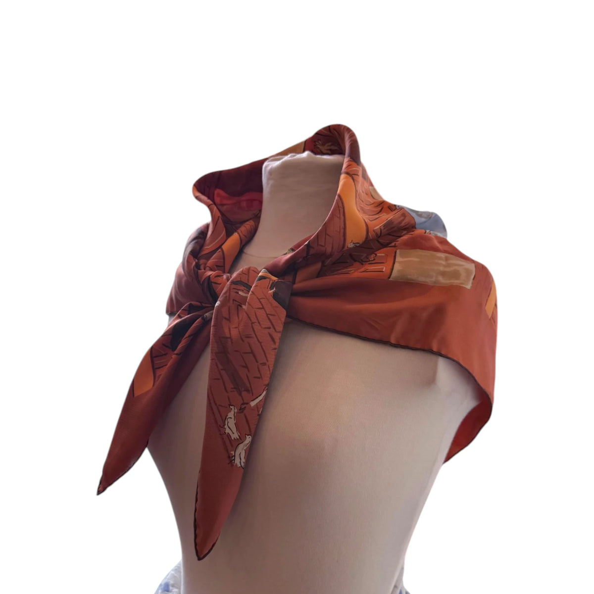Hermès Écuries Silk Carat Scarf