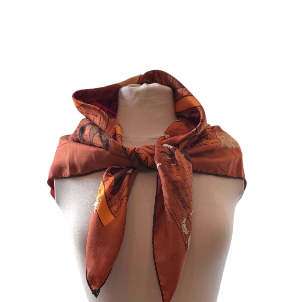 Hermès Écuries Silk Carat Scarf