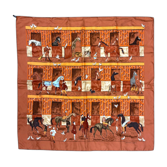 Hermès Écuries Silk Carat Scarf