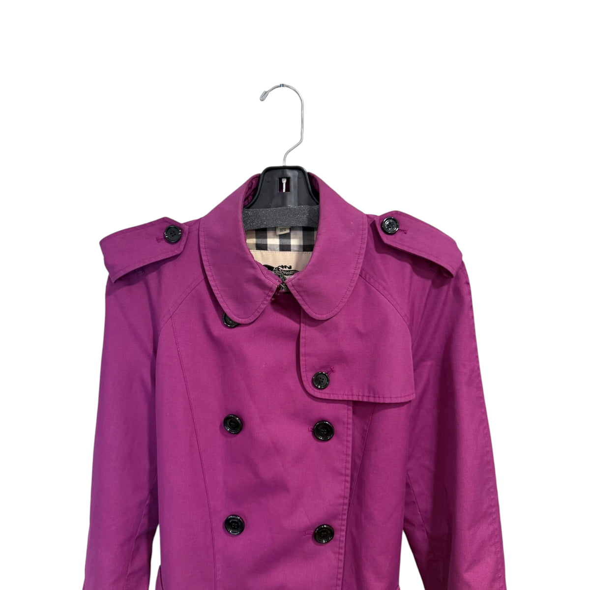 Burberry Prorsum Magenta Trench Coat