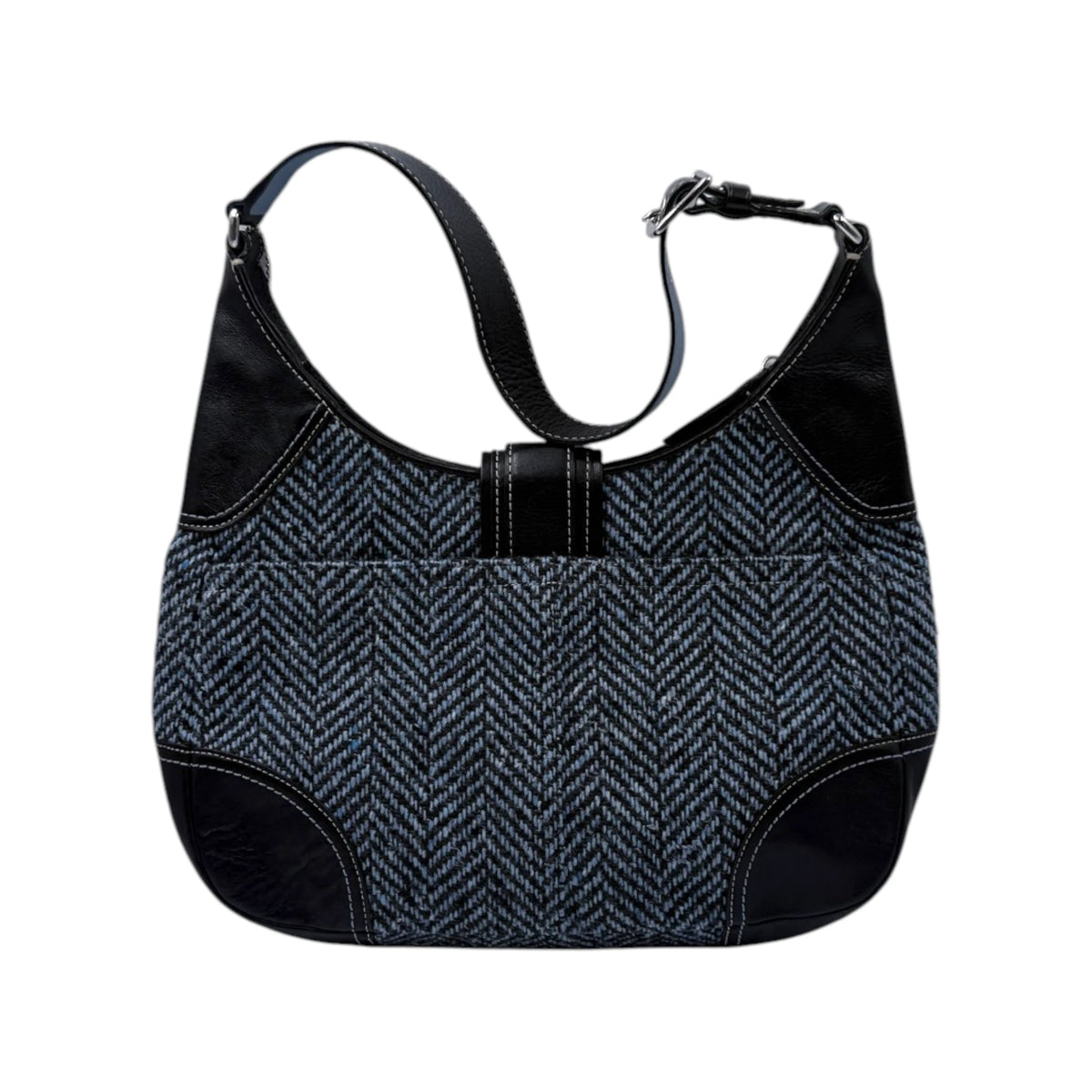 Coach Herringbone Hampton Slim Hobo Bag