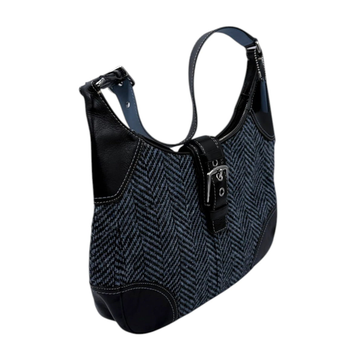 Coach Herringbone Hampton Slim Hobo Bag