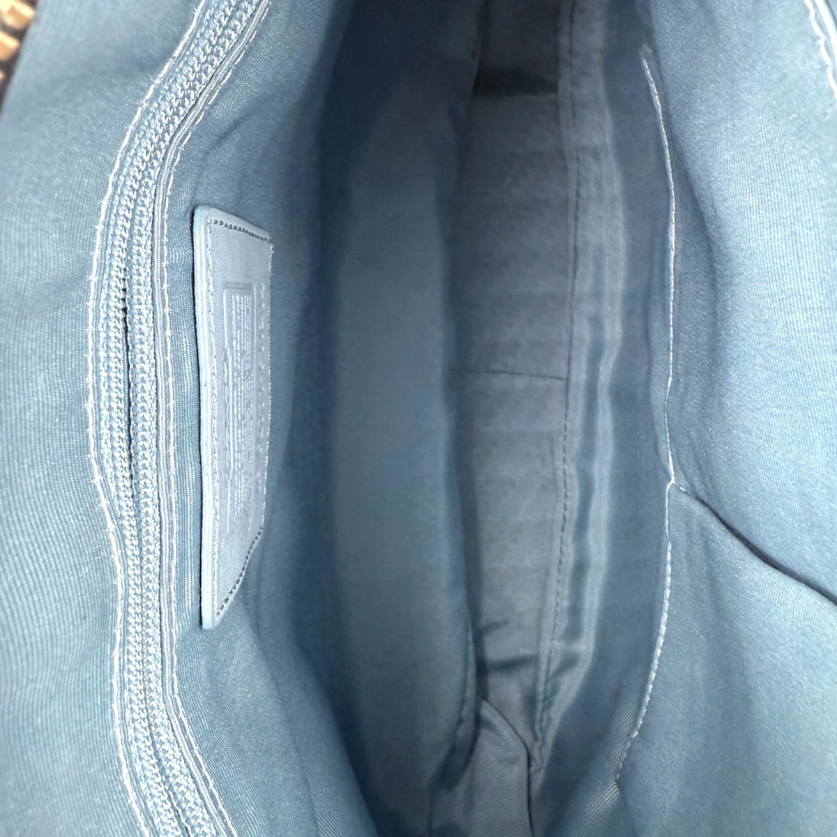 Coach Herringbone Hampton Slim Hobo Bag