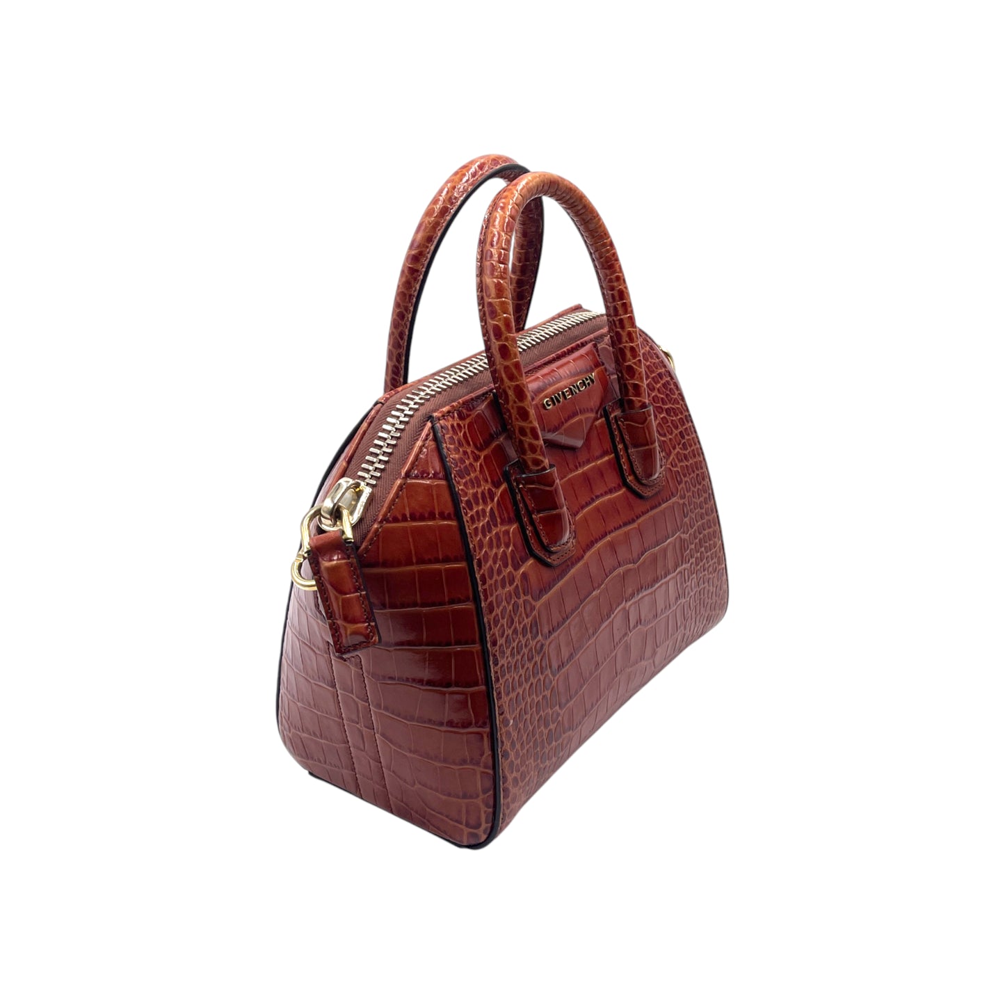 Givenchy Croc-Embossed Mini Antigona Bag