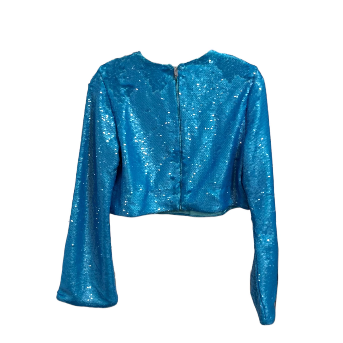 Ganni Sequin Embellished Crop Top