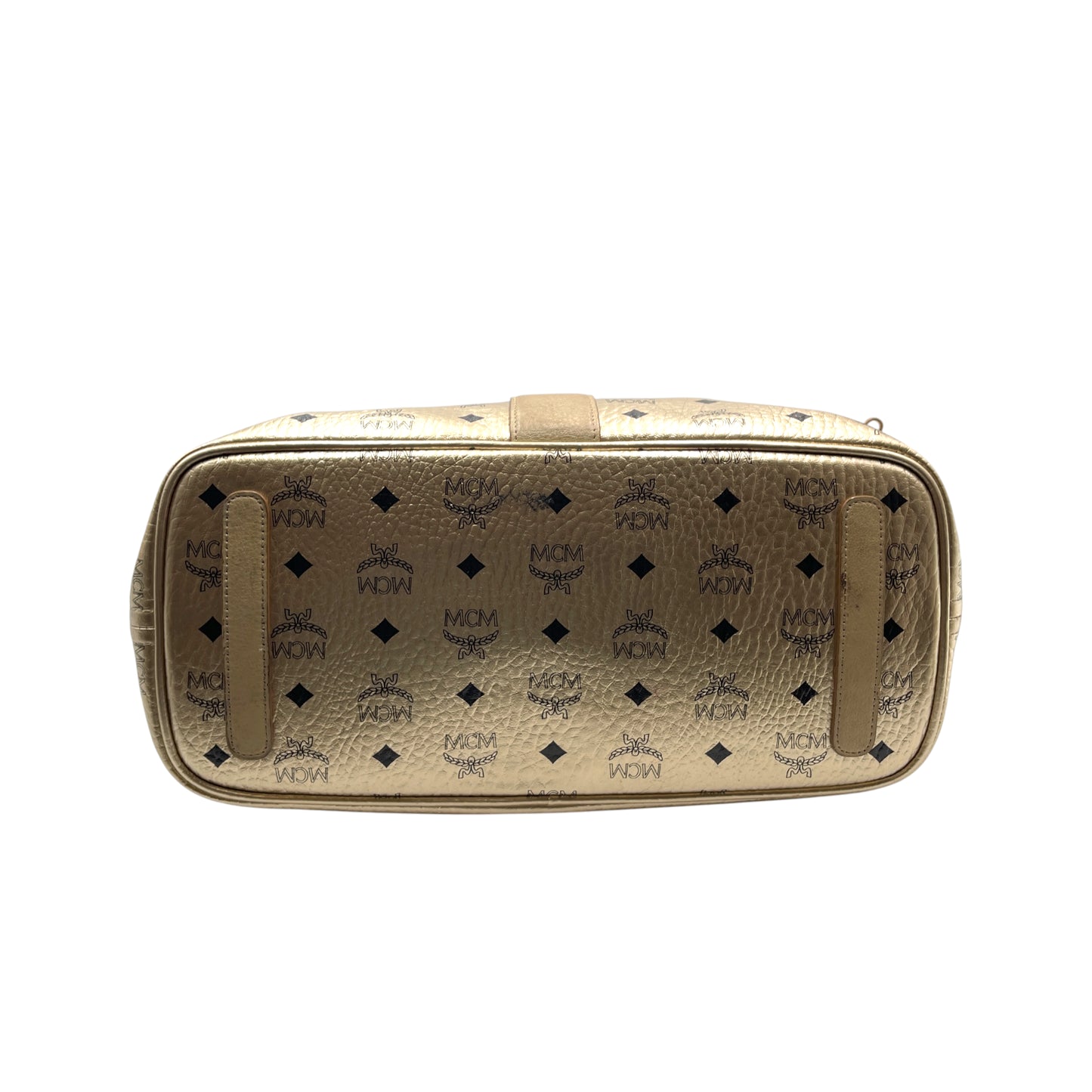 MCM Metallic Shopper Medium Tote