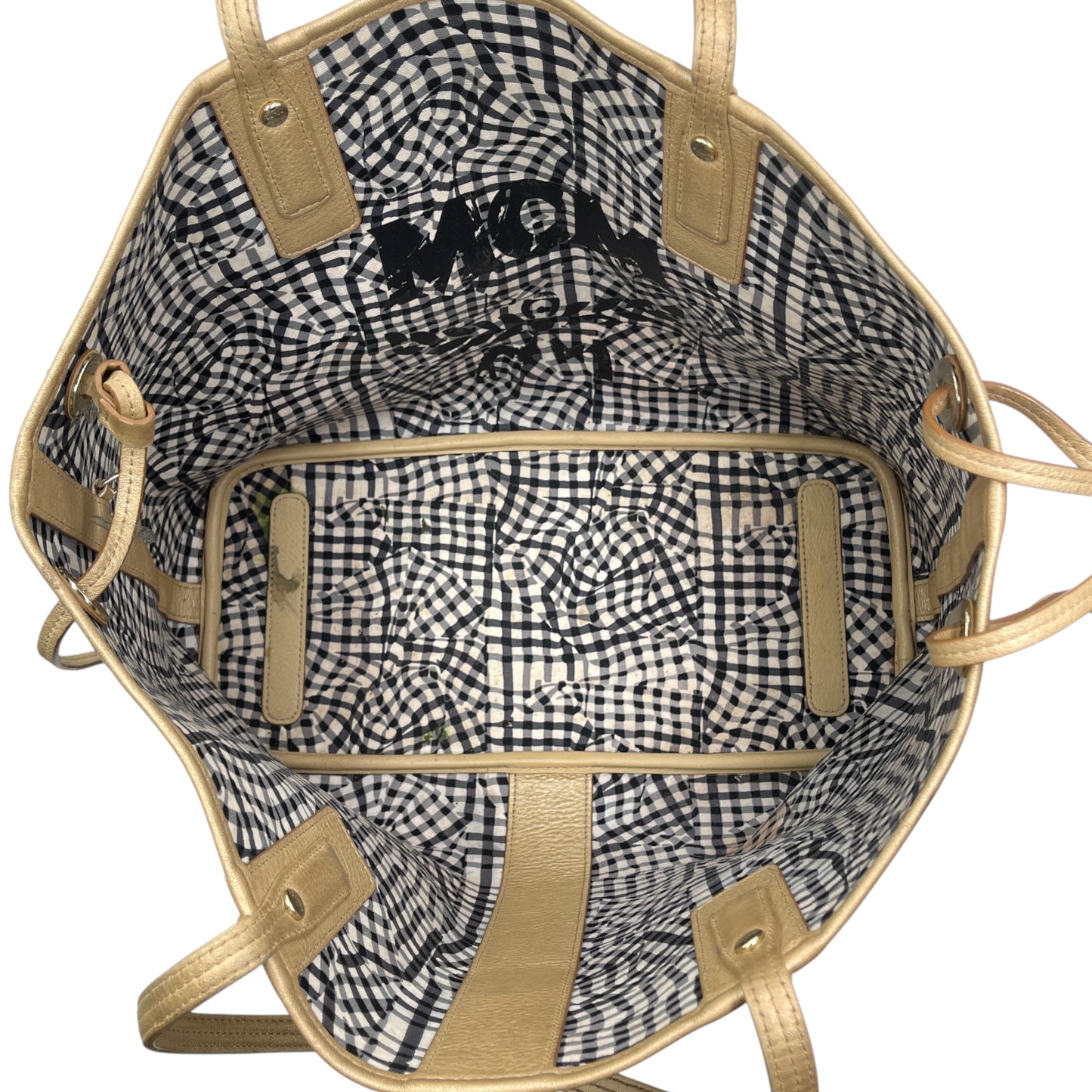 MCM Metallic Shopper Medium Tote