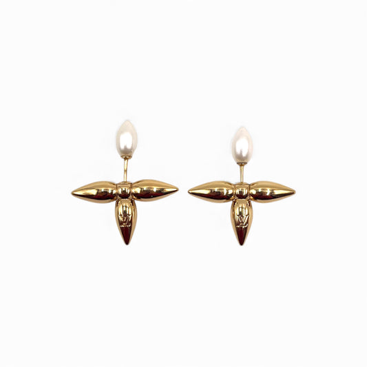 L.V Louisette Pearl Earrings