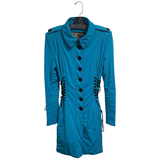 Burberry Prorsum Turquoise Lace Sleeve Jacket