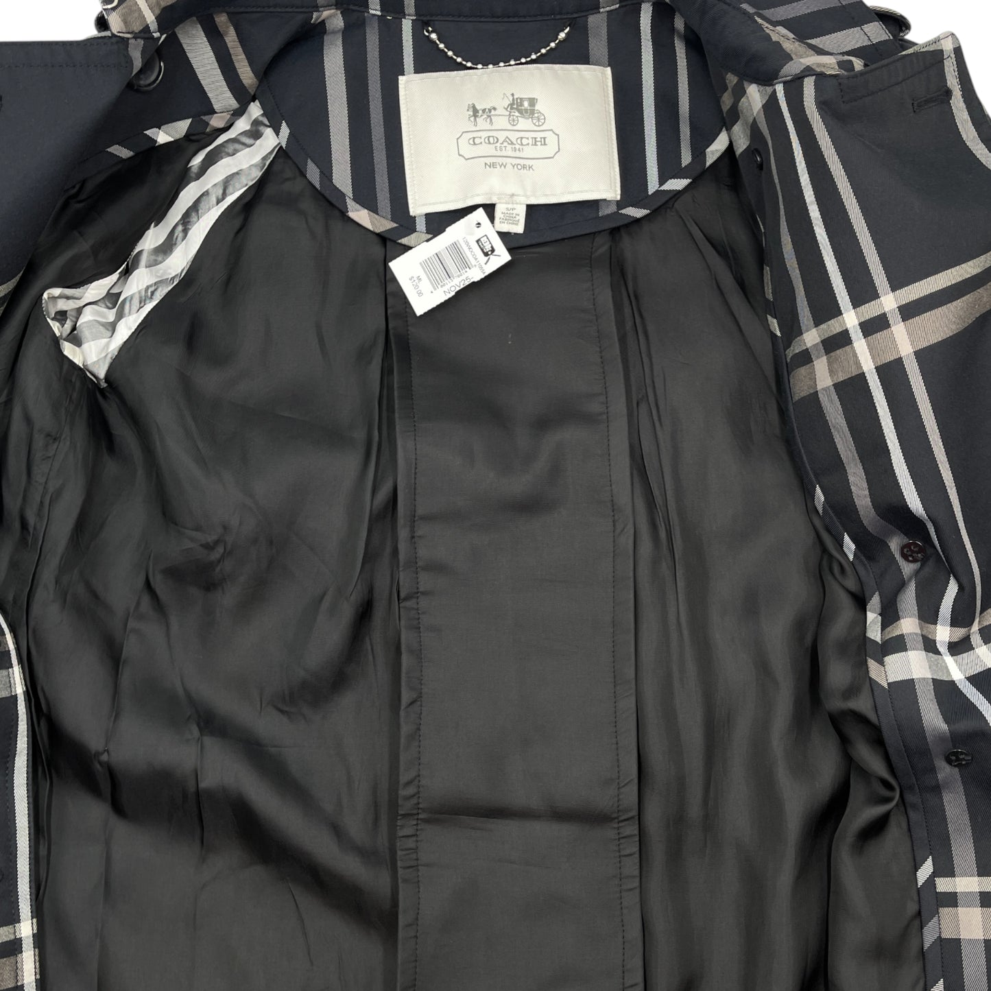 Coach Plaid Print Jacket