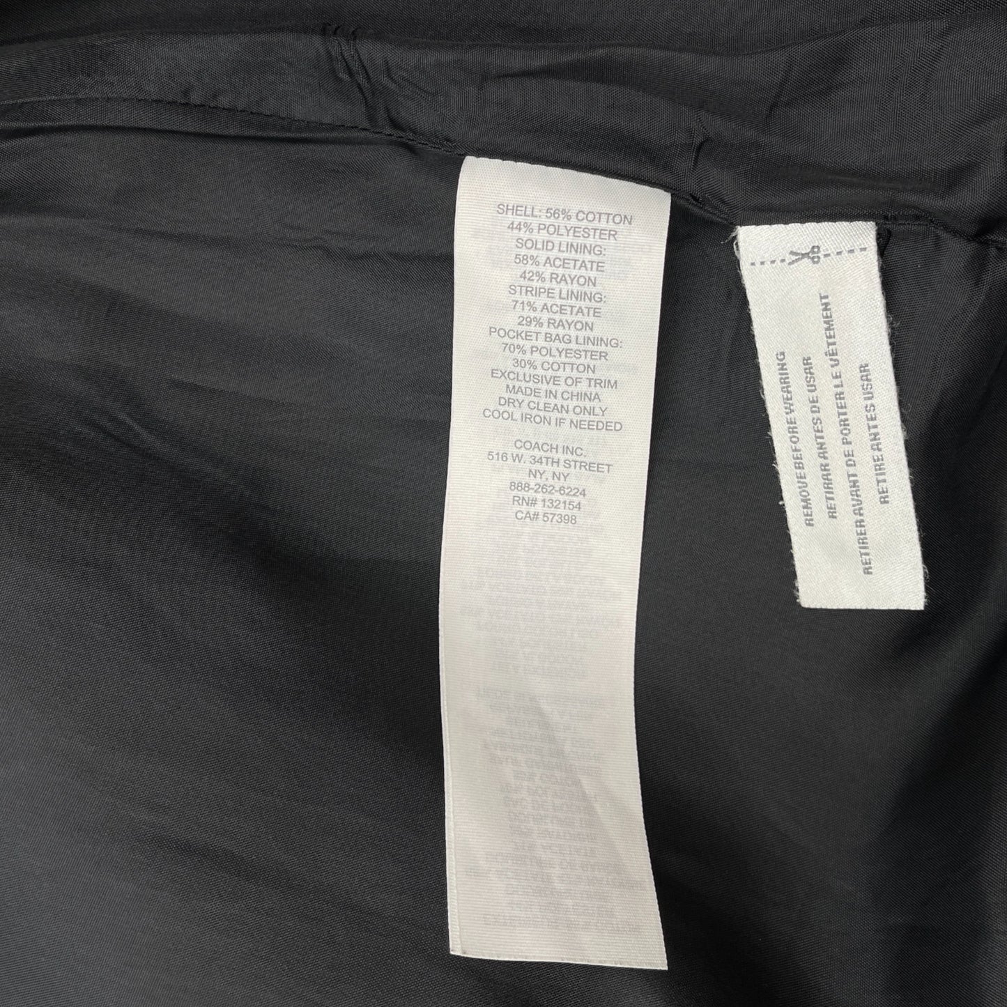 Coach Plaid Print Jacket