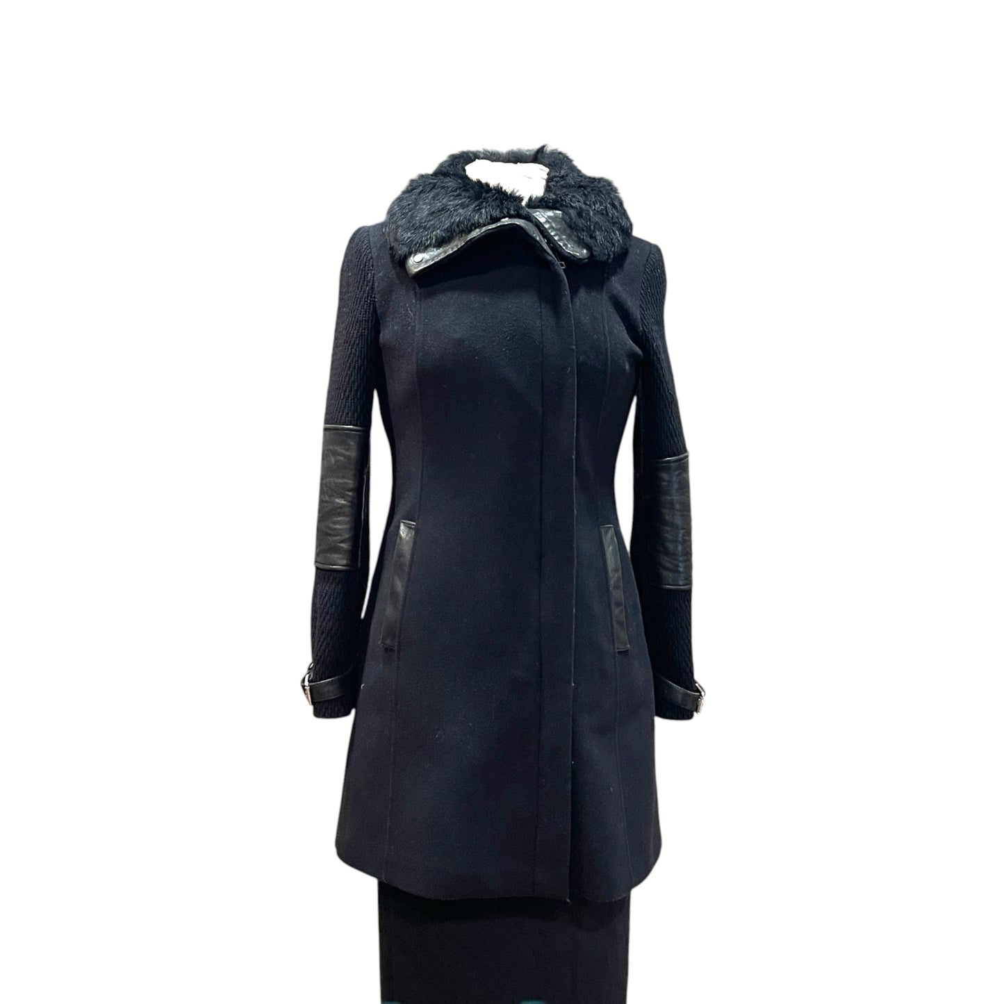 Andrew Marc Mara Wool-Fur Coat