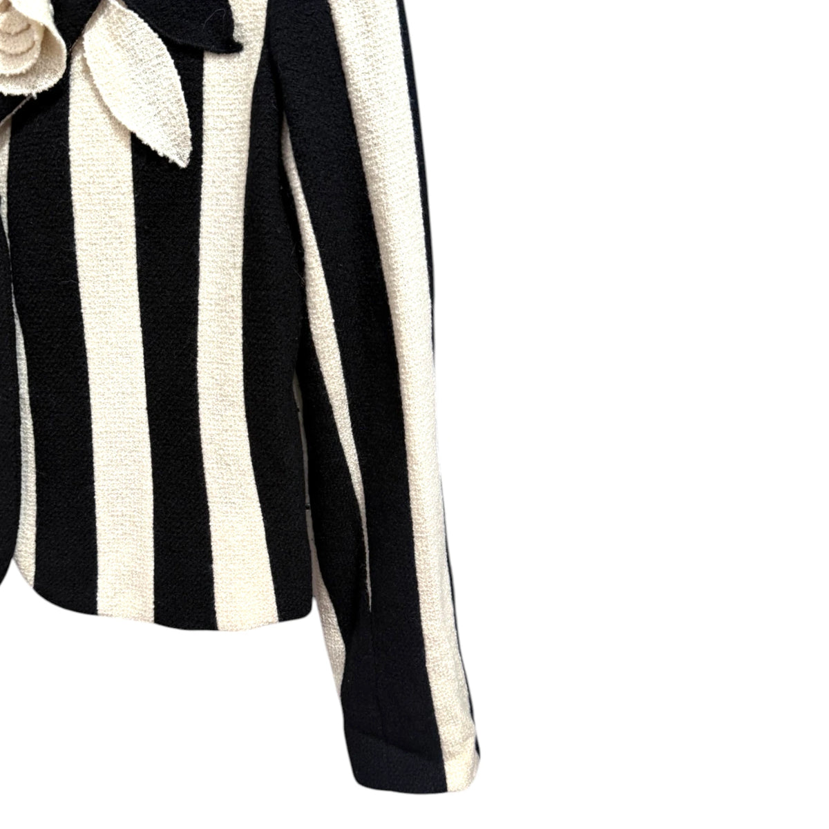 Moschino Black White Striped Blazer