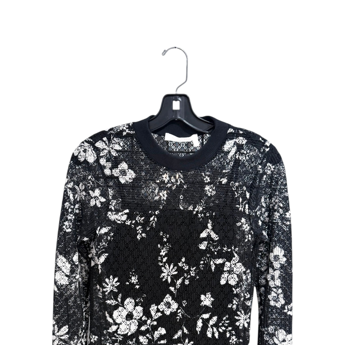 See by Chloe Black Long Sleeve Floral Dress