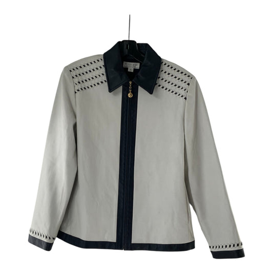 St. John Sport White Leather Jacket
