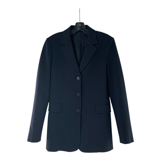 Theory Navy Blue Striped Blazer