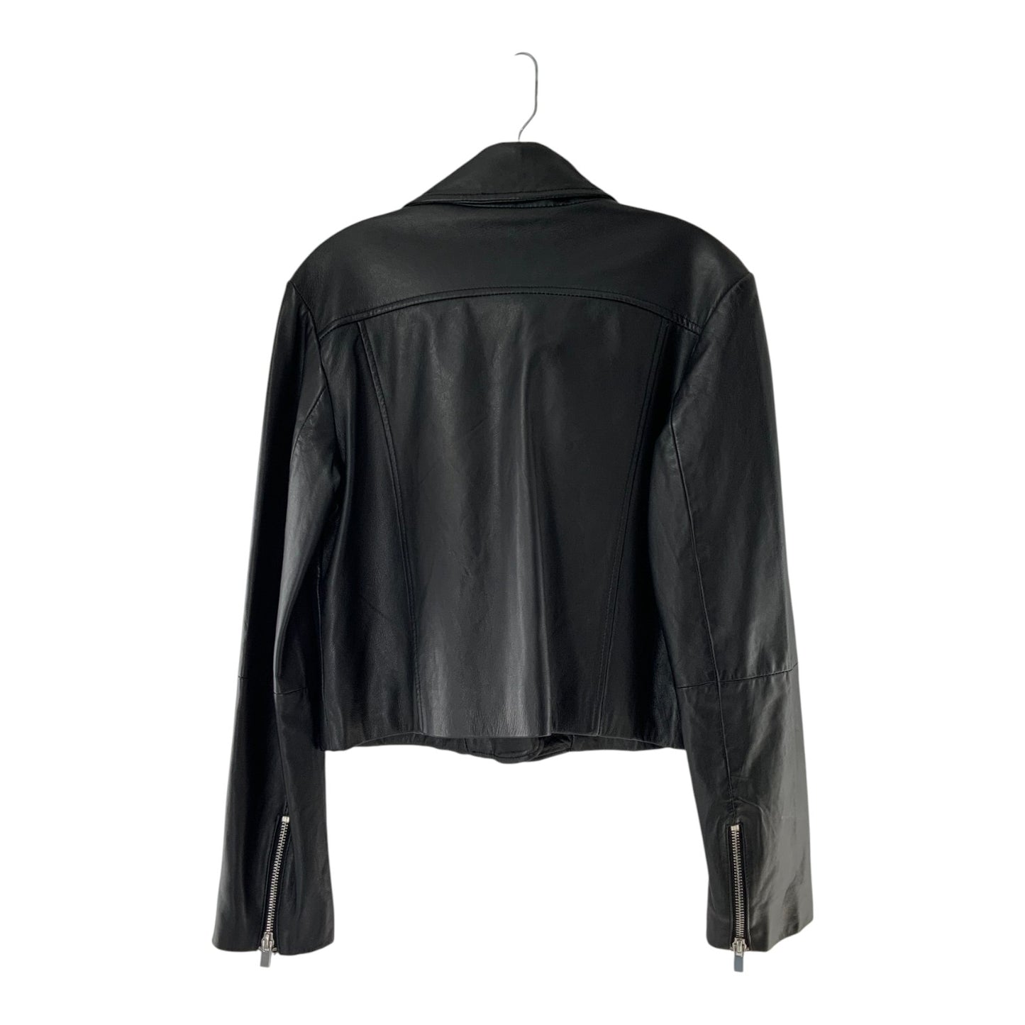 Claudie Pierlot Black Leather Moto Jacket
