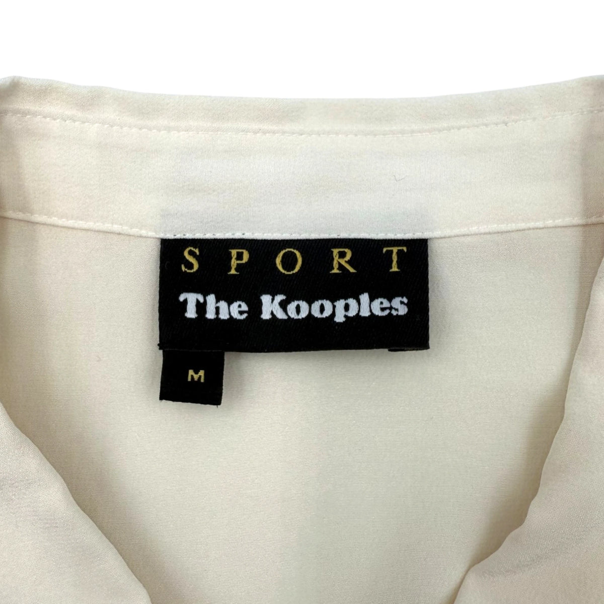 The Kooples Cream Sheer Button Top