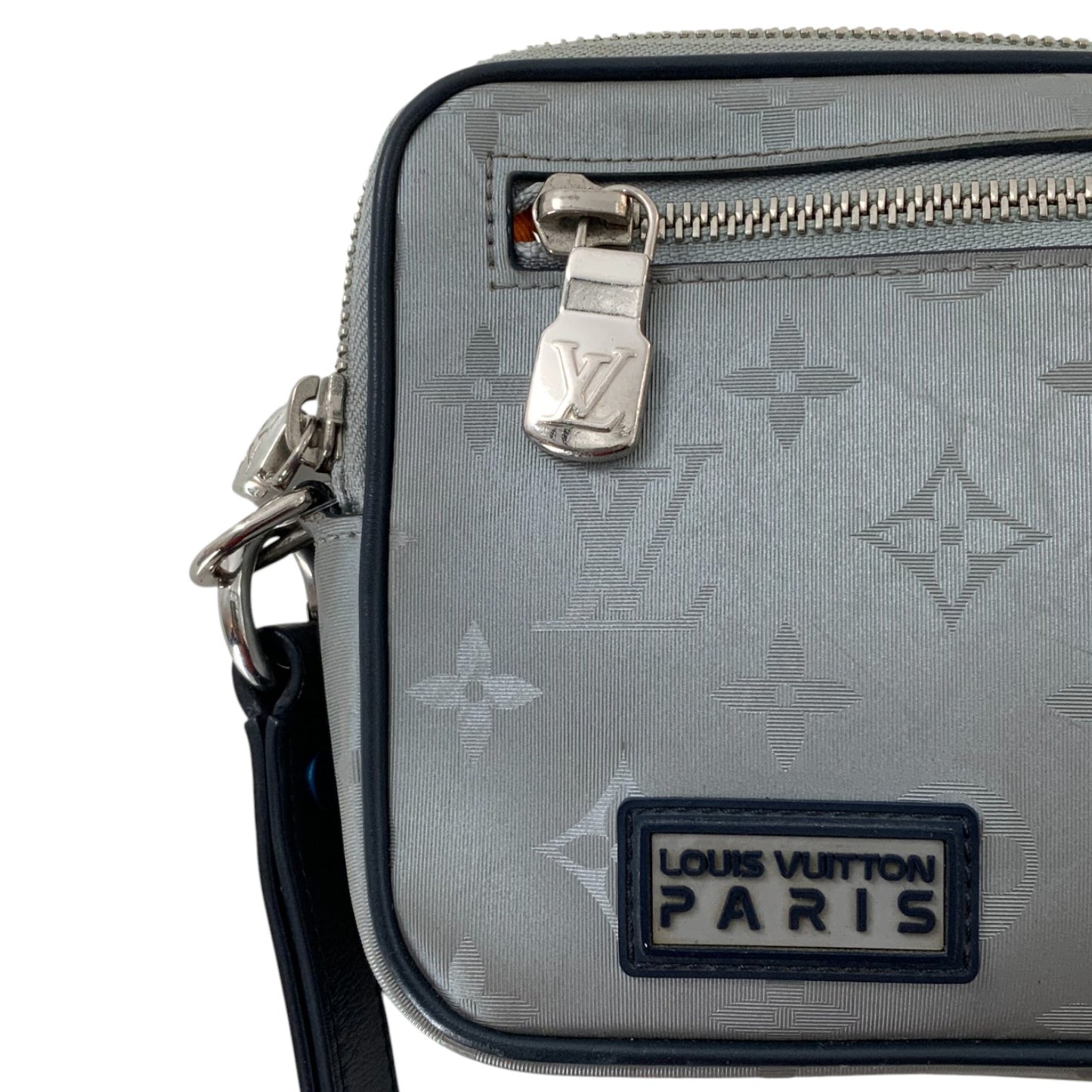 Louis Vuitton Alpha Clutch in Monogram Satellite Silver Canvas