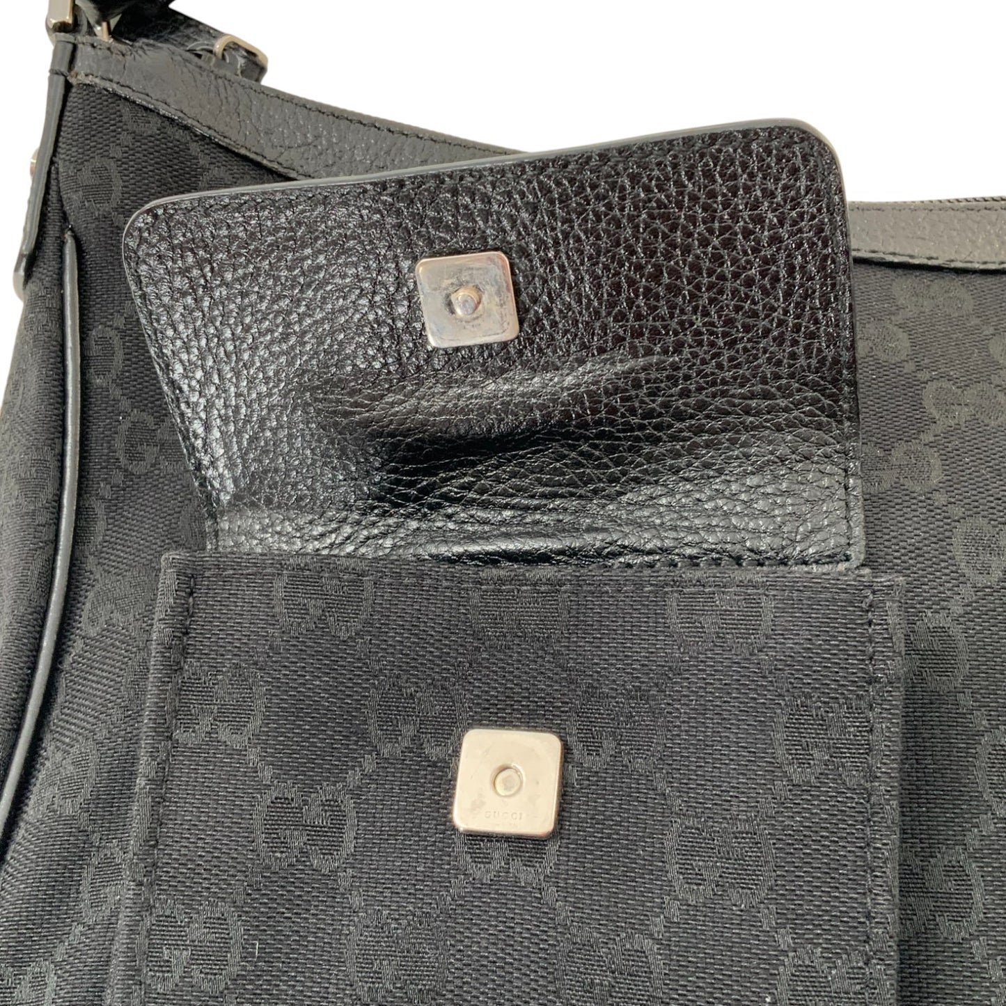 Gucci GG Canvas Abbey Pocket Hobo Bag