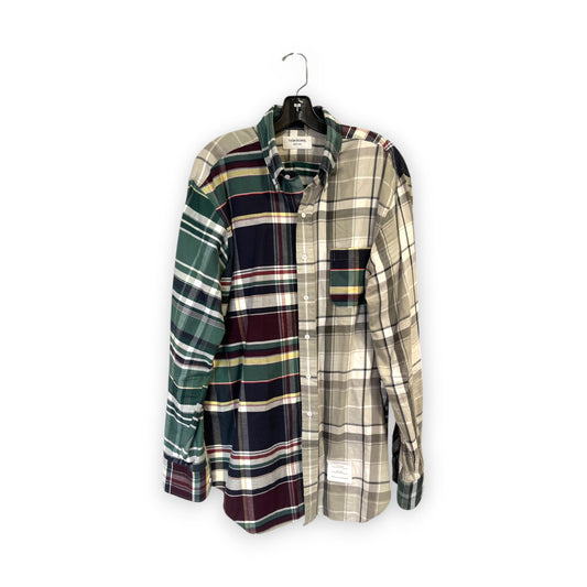 Thom Browne Plaid Button Down Shirt XL