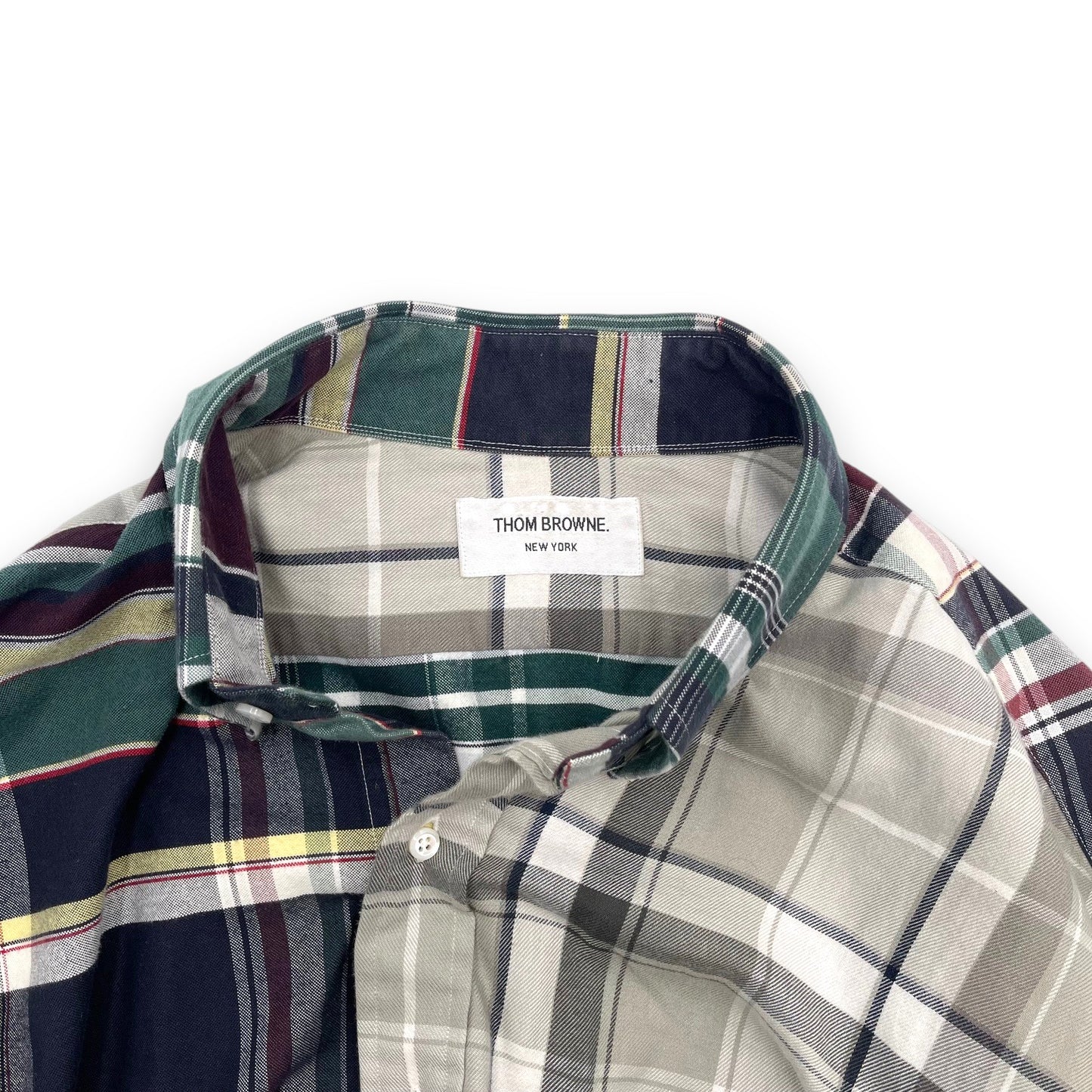 Thom Browne Plaid Button Down Shirt XL