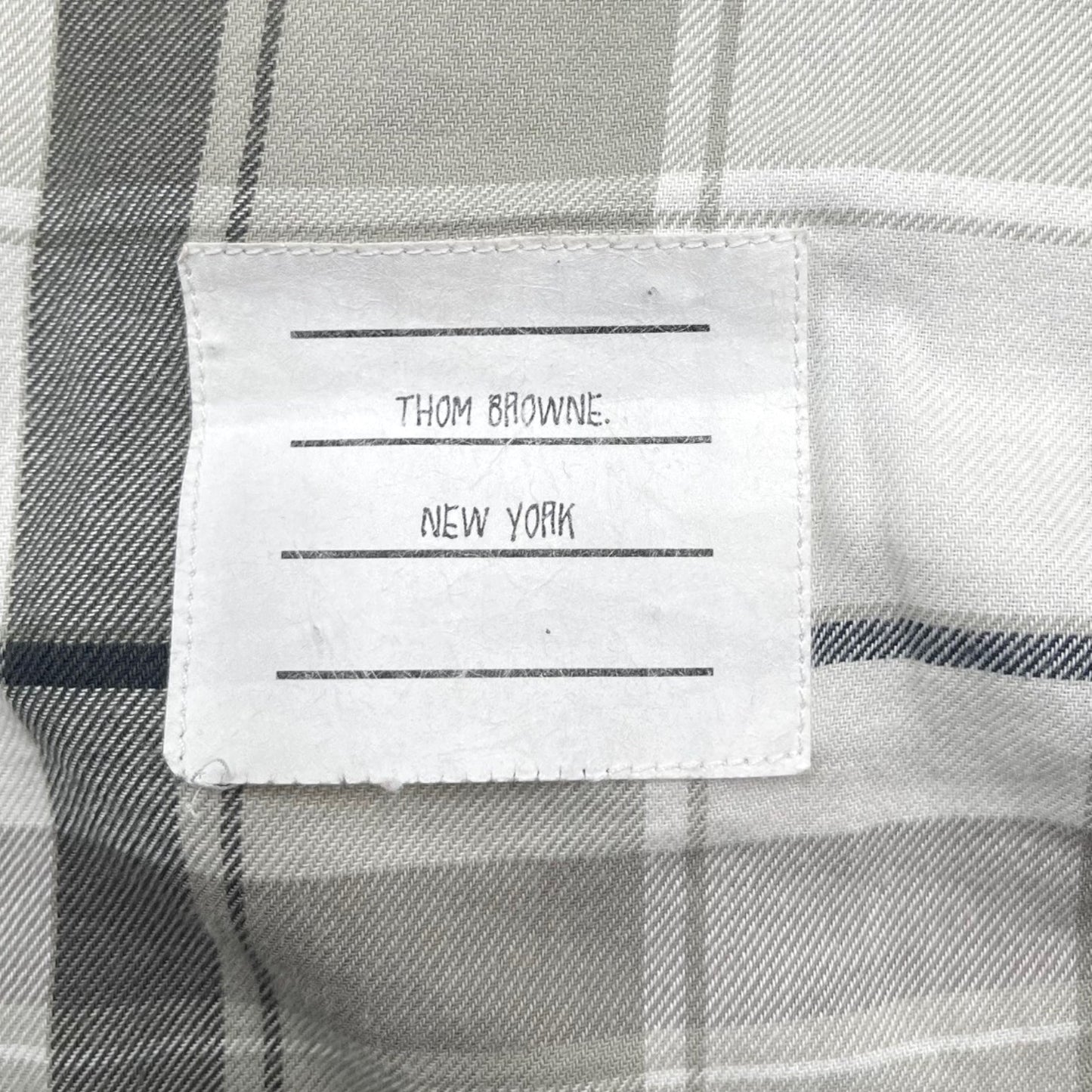 Thom Browne Plaid Button Down Shirt XL