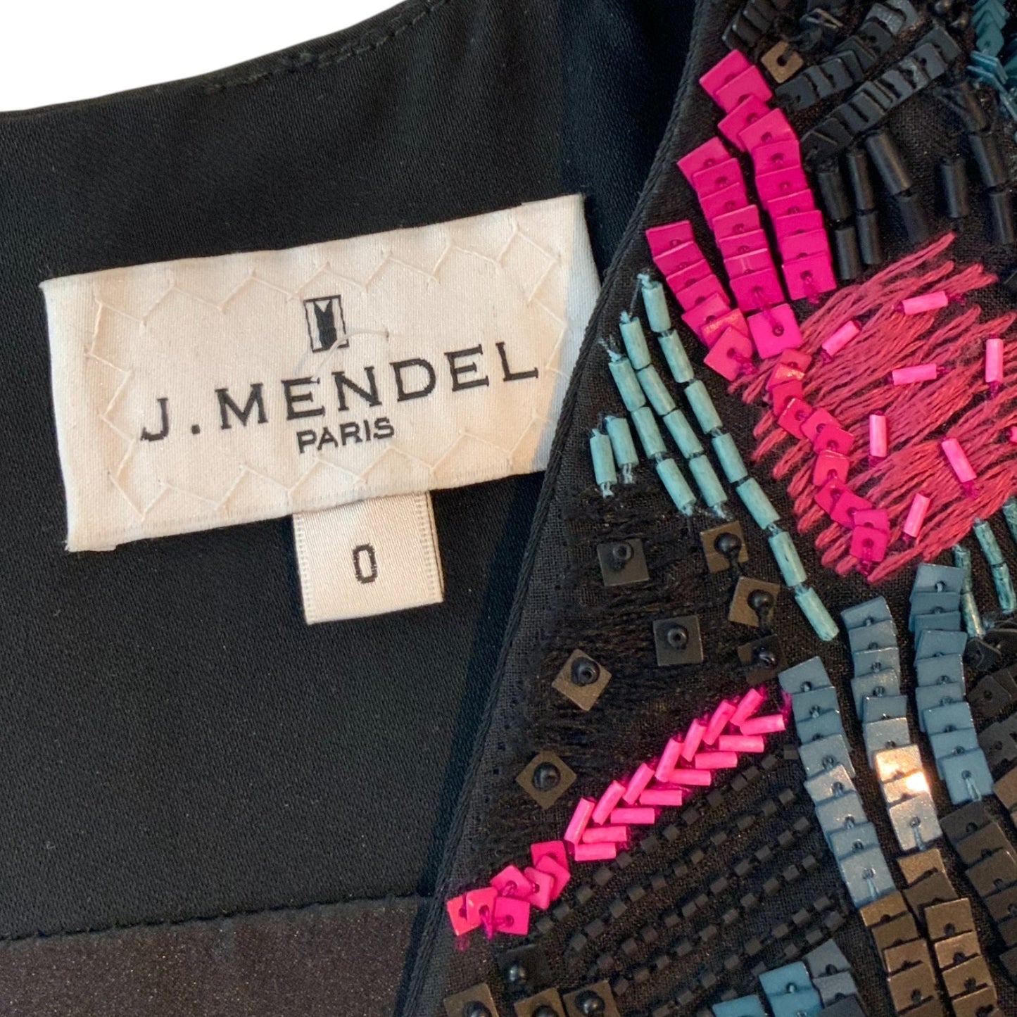J. Mendel V-Neck Cut Sequin Dress