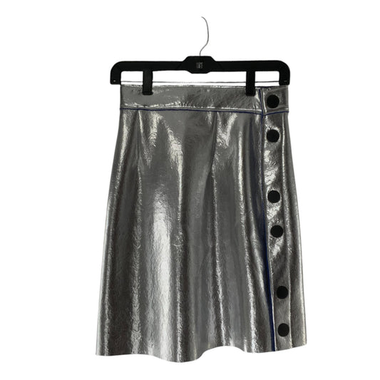 Bimba Y Lola Silver Metallic Skirt