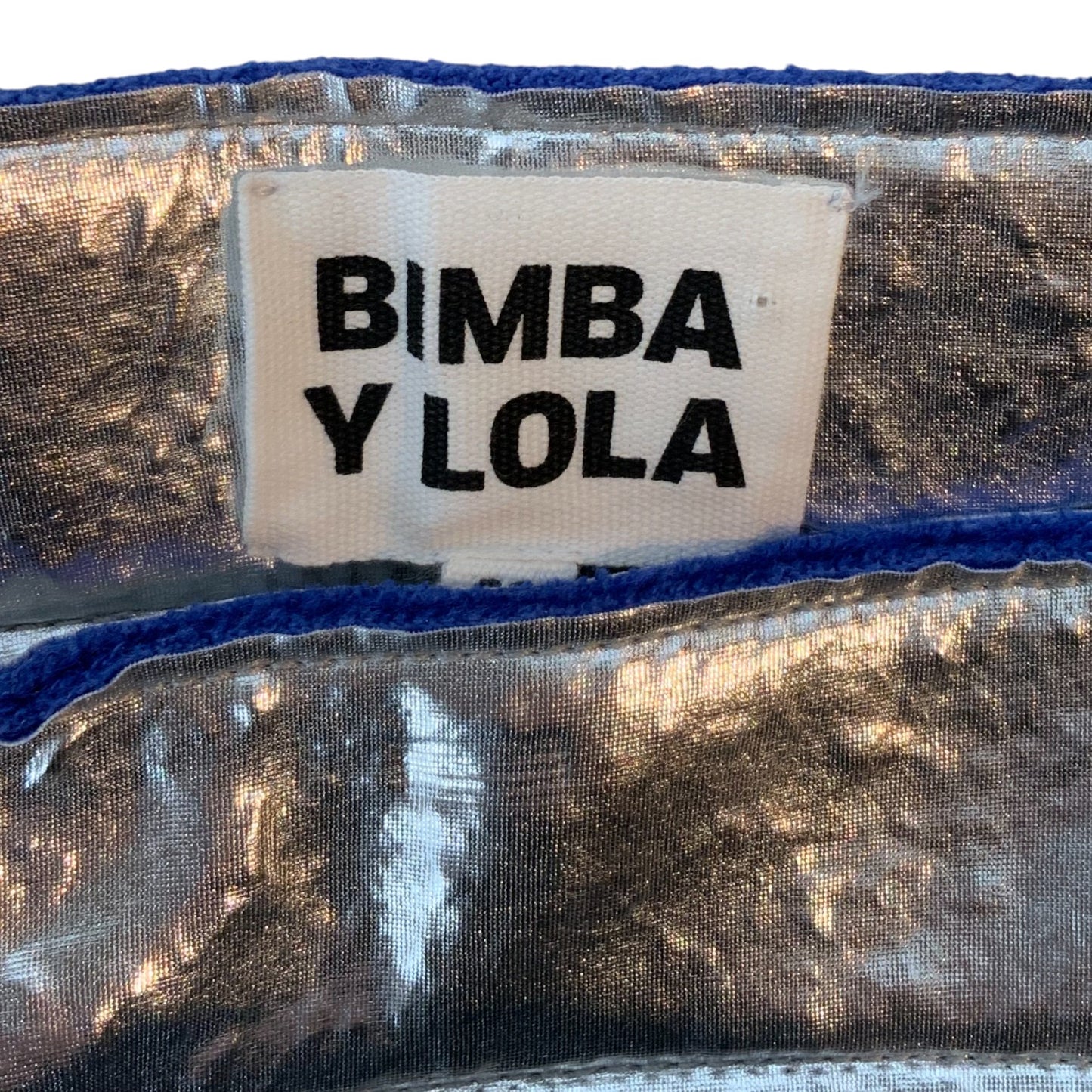Bimba Y Lola Silver Metallic Skirt
