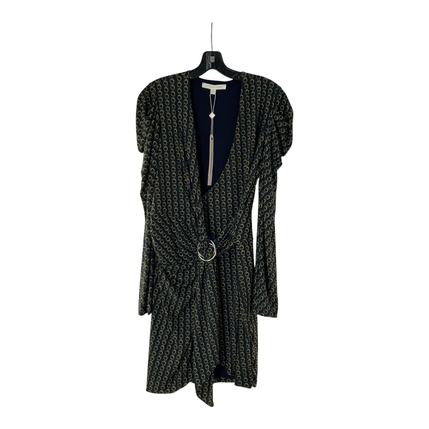 Jonathan Simkhai Midnight Combo Gold Chain Print Dress