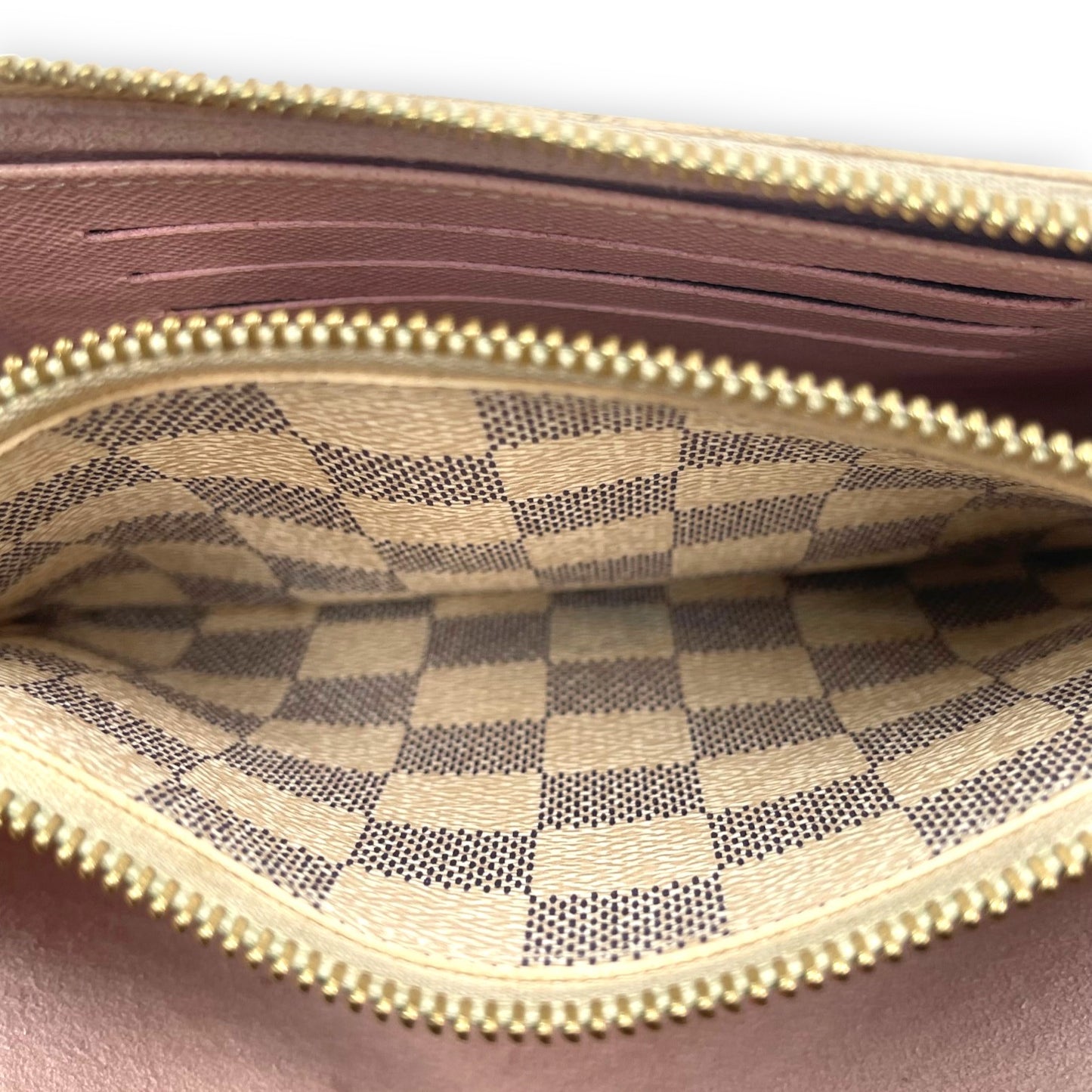 L.V Damier Azur Double Zip Pochette