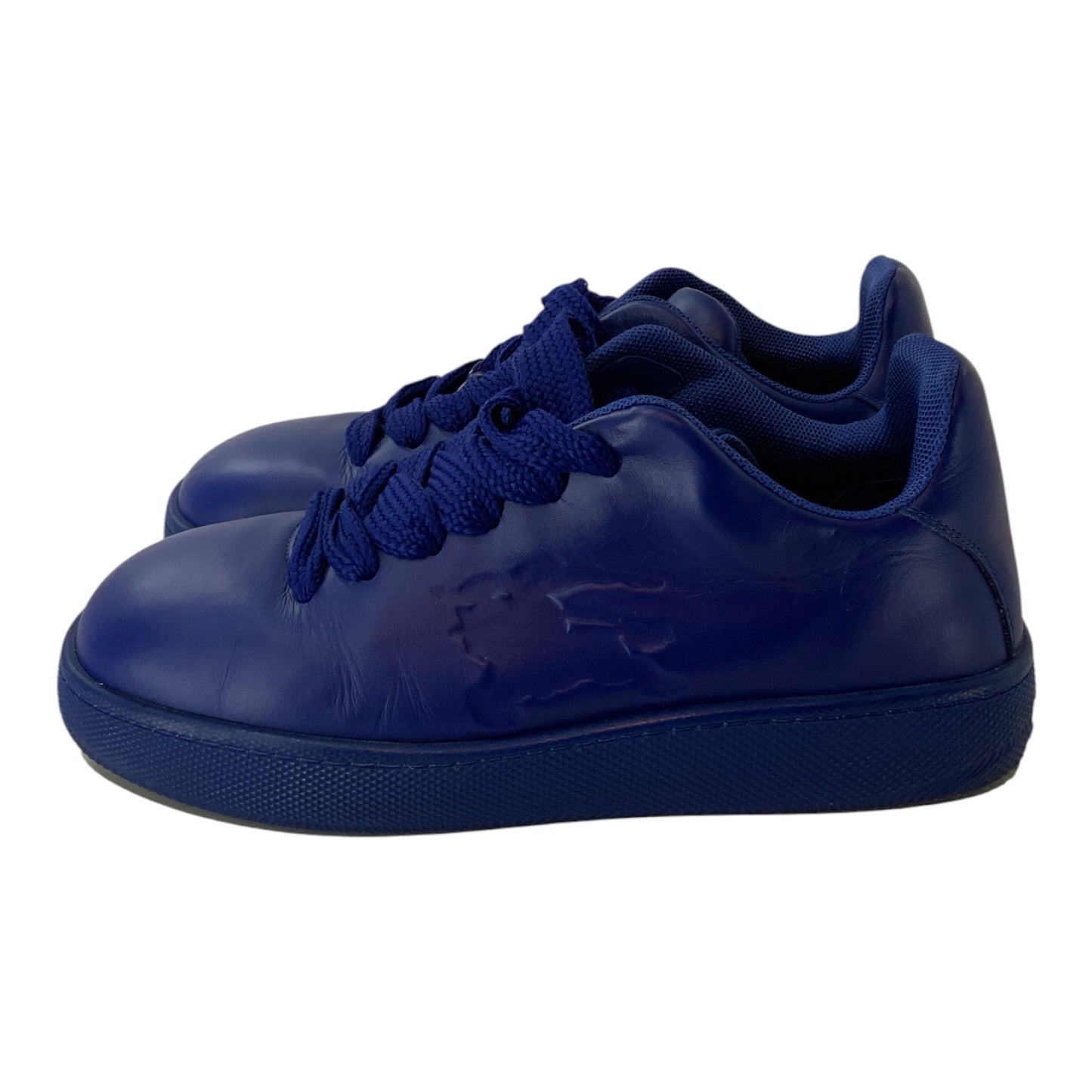 Burberry Blue Debossed Sneakers