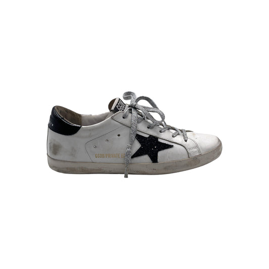 Golden Goose White,Black & Silver Snkr