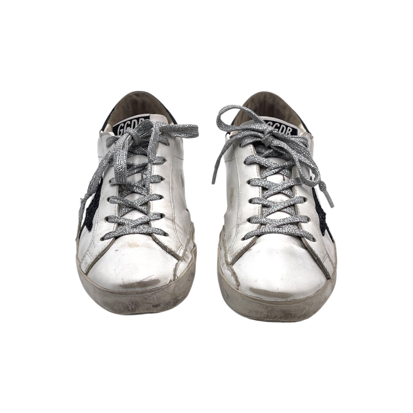 Golden Goose White,Black & Silver Snkr