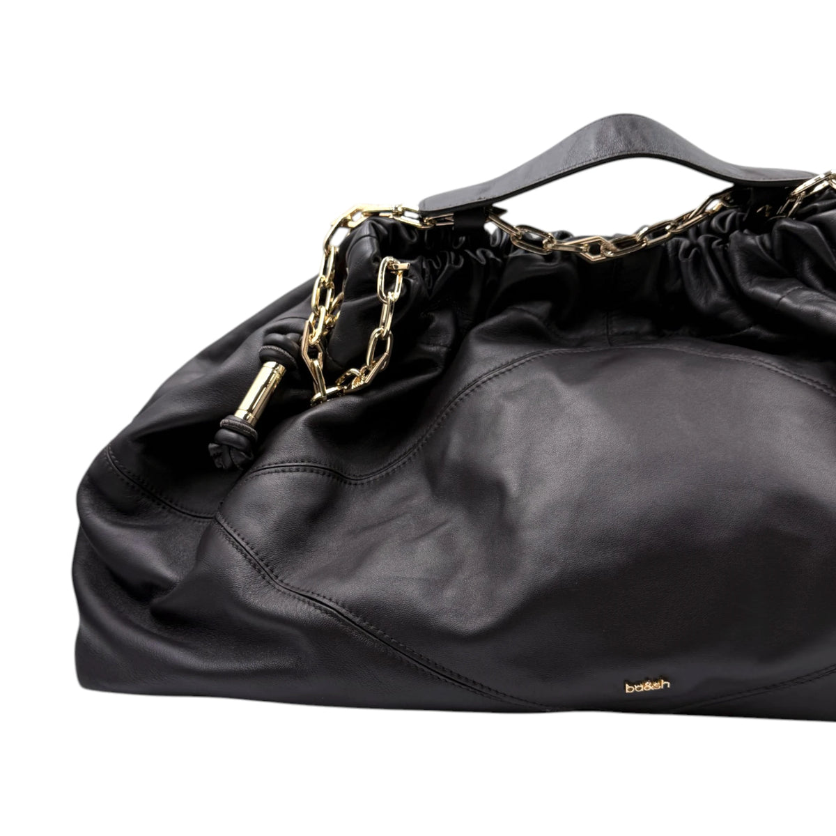 ba&sh Dark Brown June Tote Bag
