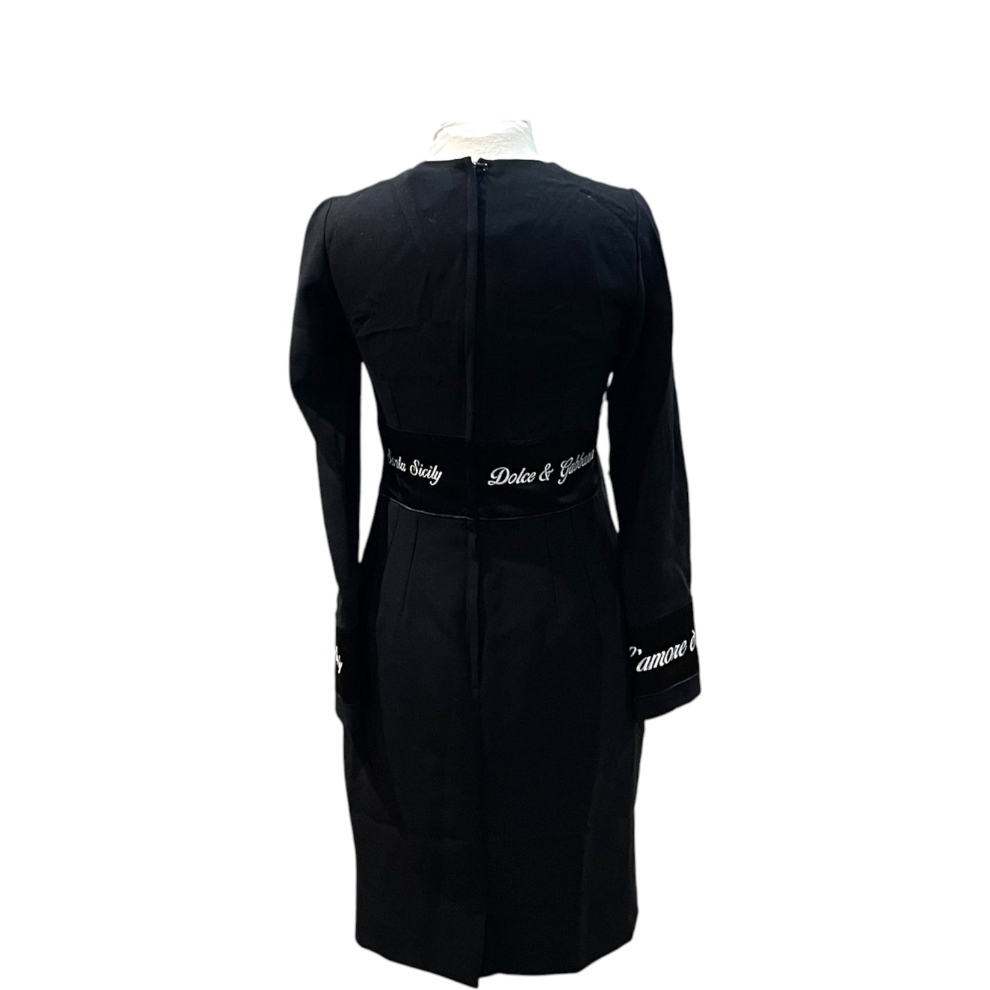 D&G 'Fashion Devotion' Wool Dress