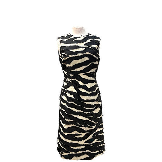Oscar de la Renta Zebra Cocktail Dress