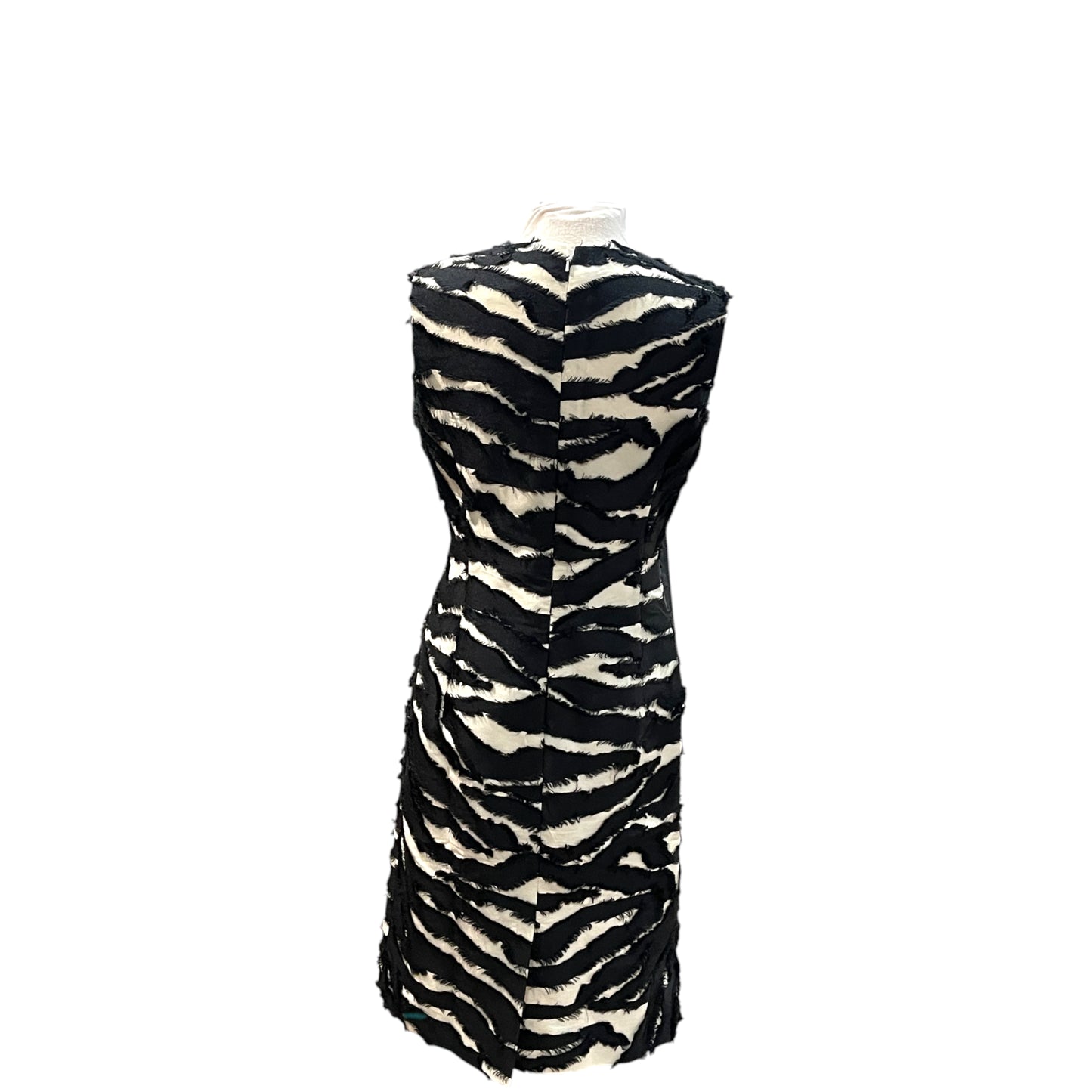 Oscar de la Renta Zebra Cocktail Dress