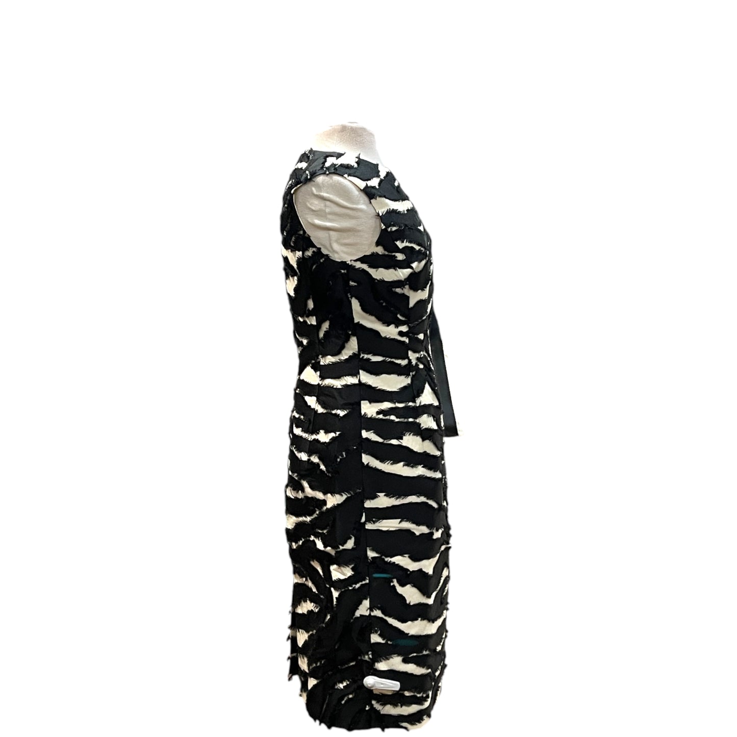 Oscar de la Renta Zebra Cocktail Dress