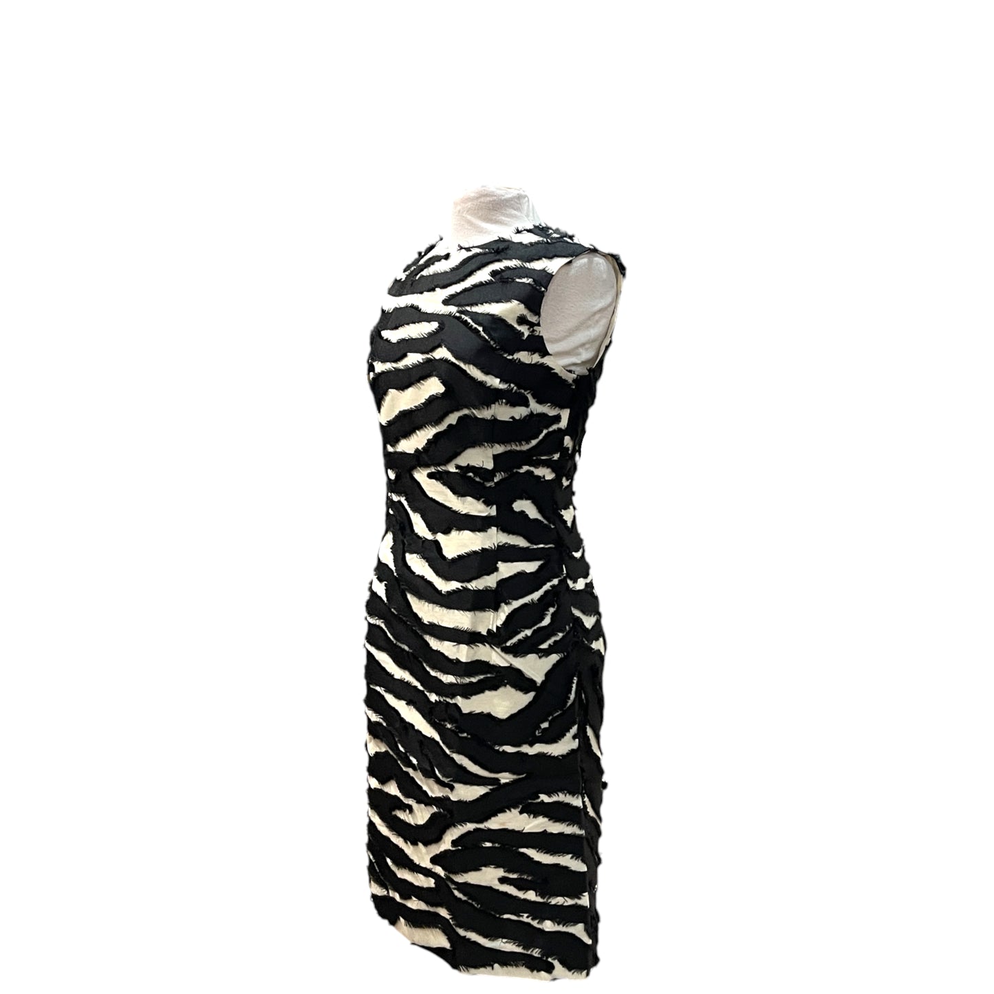 Oscar de la Renta Zebra Cocktail Dress