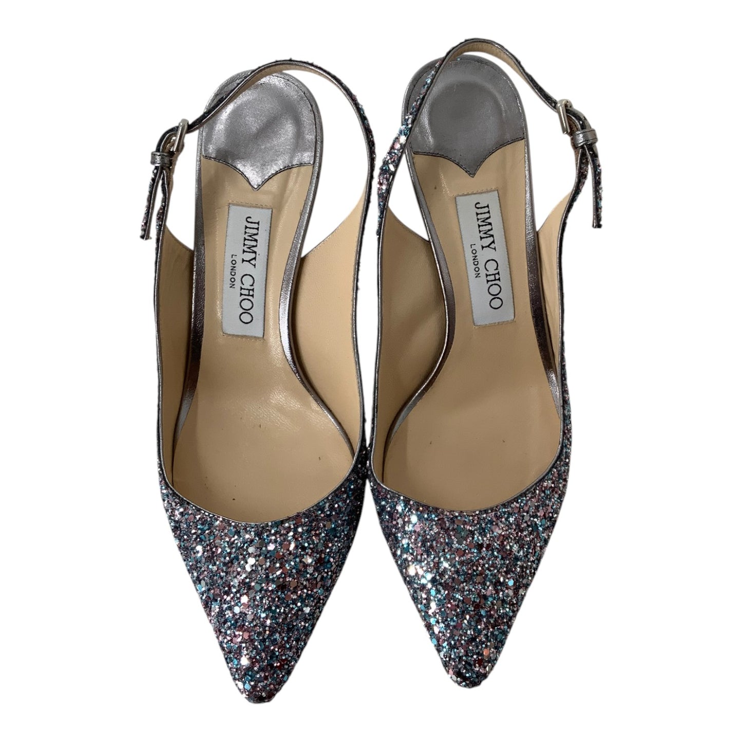 Jimmy Choo Erin 60 Glitter Slingback Pumps