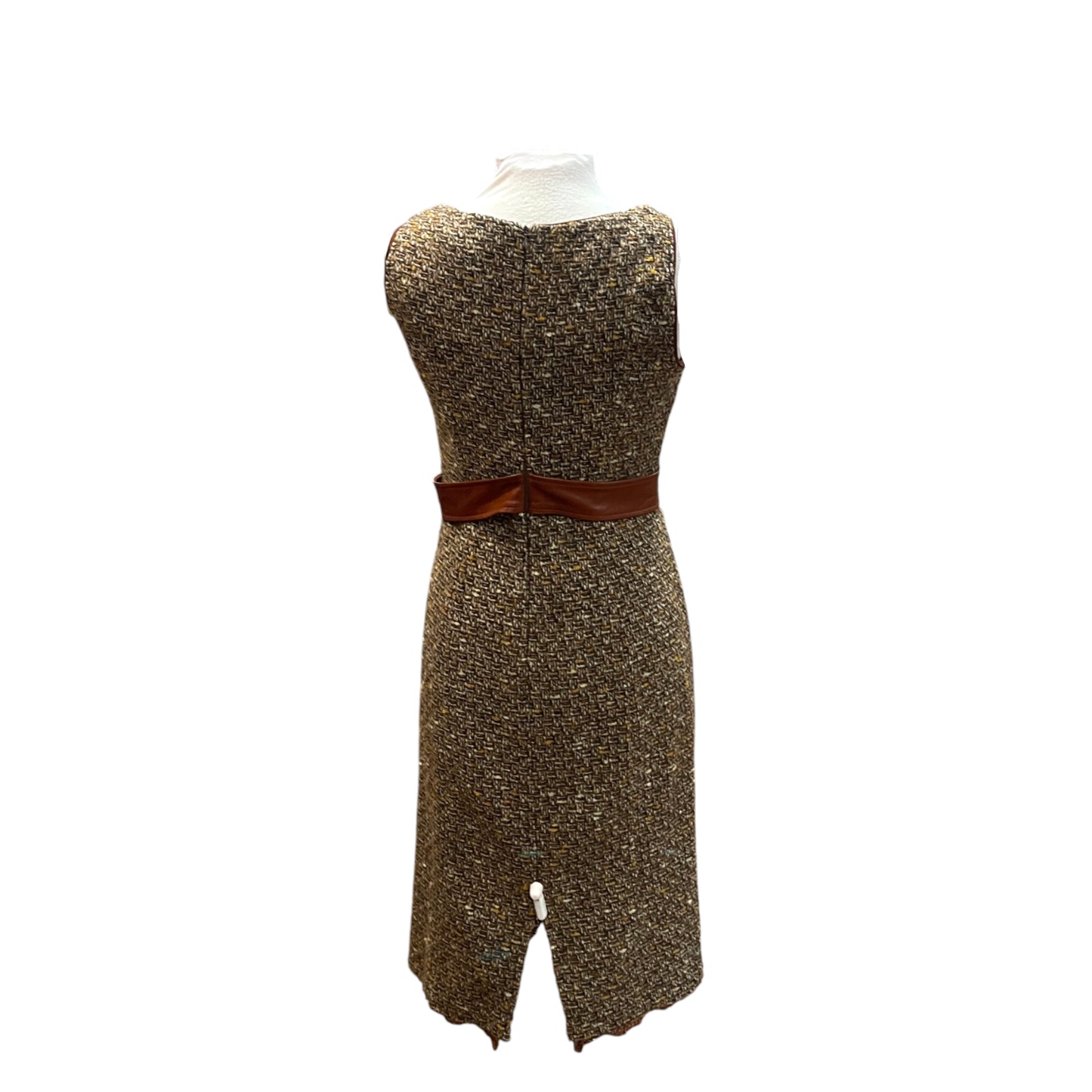 D&G Brown Tweed Belted Dress